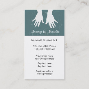 Massage Business Cardテンプレート 名刺