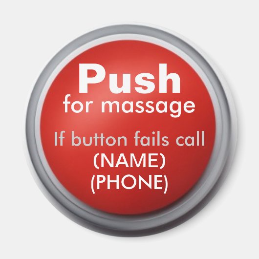 Massage_Buttonマグネット マグネット (正面)