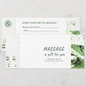Massage Gift Card セーブザデート (正面/裏面)