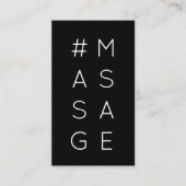 #MASSAGE hashtagロイヤリティパンチカード ロイヤリティカード (正面)