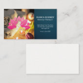 Massage | Health Wellness | Flower Spa Logo 名刺 (正面/裏面)