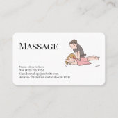 massage  services editable   business card 名刺 (正面)