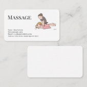 massage  services editable   business card 名刺 (正面/裏面)