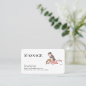 massage  services editable   business card 名刺 (スタンド正面)