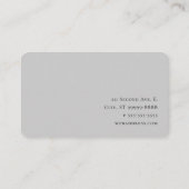 Massage Text Photo BW Hands Background 名刺 (裏面)