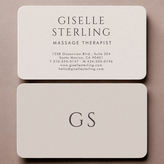 Massage Therapist 名刺