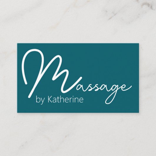 Massage Therapist Appointment Business Cards 名刺 (正面)