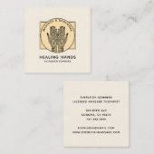 Massage Therapist Body Work Mehndi Henna Square Bu スクエア名刺 (正面/裏面)