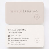 Massage Therapist Feminine Professional 名刺