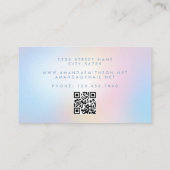 Massage Therapist Light Soft Gradient QR Code 名刺 (裏面)