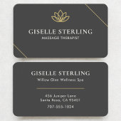 Massage Therapist Lotus Modern Professional 名刺