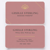 Massage Therapist Pink Professional 名刺
