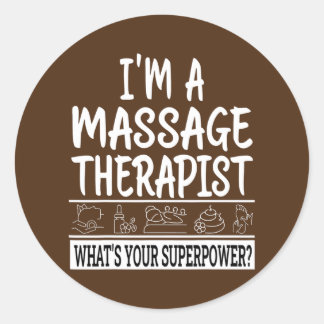 Massage Therapist Relaxation Professional ラウンドシール