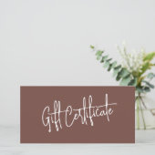 Massage Therapist Terracotta Gift Certificates (スタンド正面)