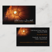 Massage Therapy Business card 名刺 (正面/裏面)