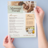 Massage Therapy Flyer Template チラシ (手)
