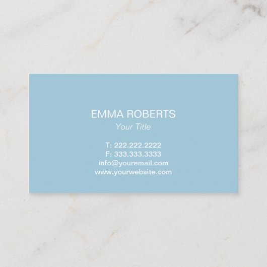 Massage Therapy Healing Hands & Blue Lotus Flower 名刺 (裏面)