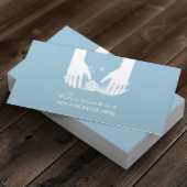 Massage Therapy Healing Hands & Blue Lotus Flower 名刺