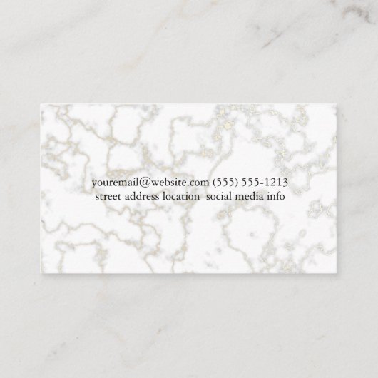 Massage Therapy | Spa Oils Salts 名刺 (裏面)