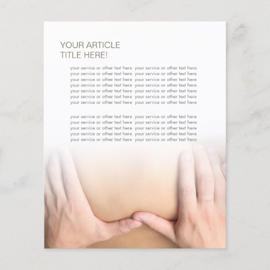 Massage Therapy SPA Therapist チラシ (正面)