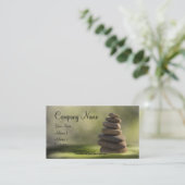 Massage,Zen,Spa,Wellness Visitenkarten 名刺 (スタンド正面)