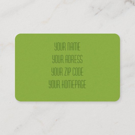 Massage Zen Stones Spa Wellness tranquility green 名刺 (裏面)