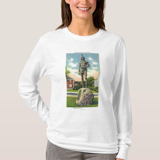 Massasoitの彫像の眺め# 2 tシャツ (正面)