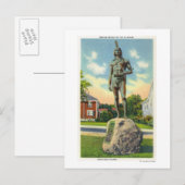 Massasoit像のビュー# 2 ポストカード (正面/裏面)