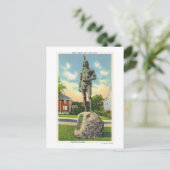 Massasoit像のビュー# 2 ポストカード (スタンド正面)