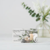 Masseuse Massage Therapy Therapist Business Card 名刺 (スタンド正面)