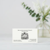 Masseuse Massage Therapy Therapist Business Card 名刺 (スタンド正面)