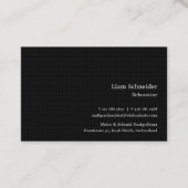 maßgesch Modern Professionell Schwarz Quadrate 名刺 (正面)