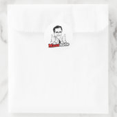 Masshole.png ラウンドシール (バッグ)