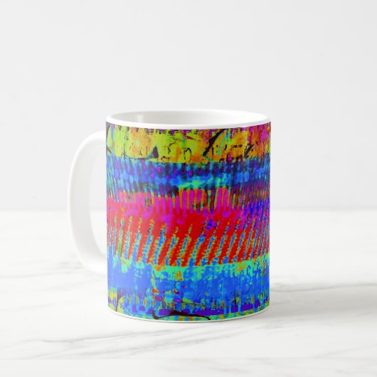 "Massive Capital V2" abstract coffee mug コーヒーマグカップ (正面左)