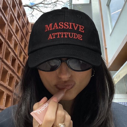 MassiveAttitude Sarcastic Embroidered Baseball Cap 刺繍入りキャップ