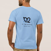 MASStermind、m-over-z、背面カスタムの文字 Tシャツ (裏面)