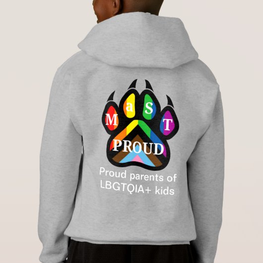 MaSTキッズ誇りを持ったフード付きスウェットシャツ (裏面)