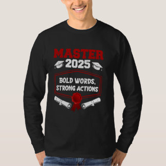 MASTER 2025言葉はっきりした強力なアクションMASTERおもしろい Tシャツ