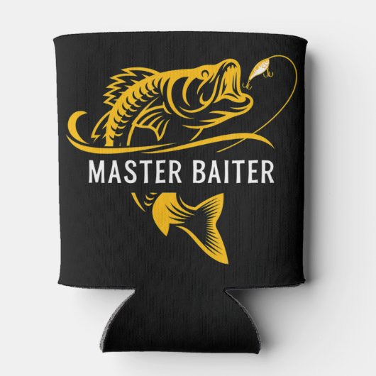 Master Baiter - Funny Fishing T-ShirtLightweight, 缶クーラー (裏面)
