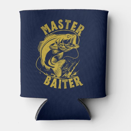Master Baiter – Perfect Gift for Fishing Lovers  缶クーラー (正面)