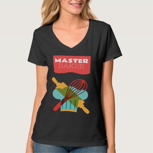 Master Baker Kitchen Baking Tシャツ (正面)