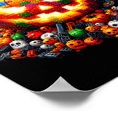 Master Builder Blocks Bricks Building Pumpkin Hall ポスター (角)