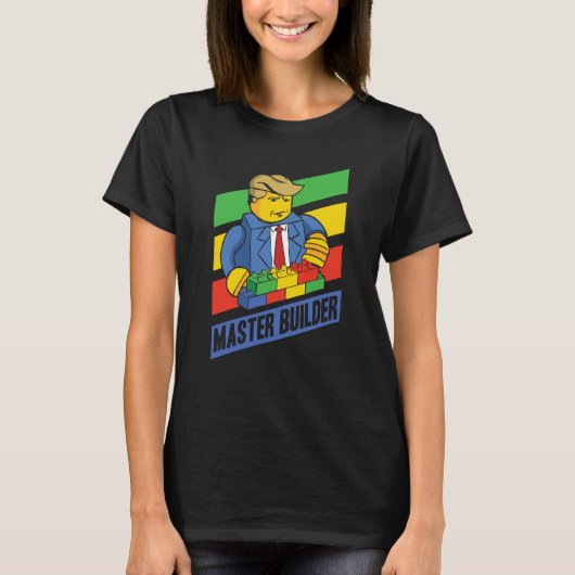 Master Builder Building Blocks Men Women Youth  10 Tシャツ (正面)