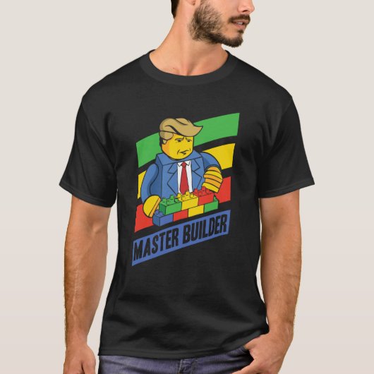 Master Builder Building Blocks Men Women Youth  10 Tシャツ (正面)