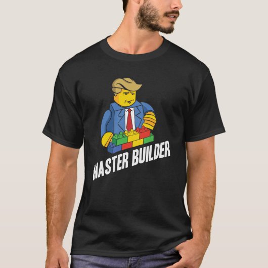 Master Builder Building Blocks Men Women Youth  28 Tシャツ (正面)