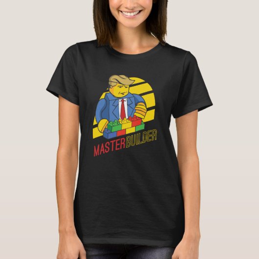 Master Builder Building Blocks Men Women Youth  7 Tシャツ (正面)