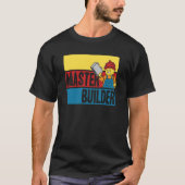 Master Builder Building Blocks Men Women Youth Tシャツ (正面)