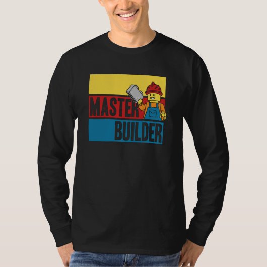 Master Builder Building Blocks Men Women Youth Tシャツ (正面)