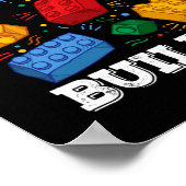 Master Builder Cute Block Building Kids Toys Brick ポスター (角)