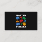 Master Builder Cute Block Building Kids Toys Brick 名刺 (正面)